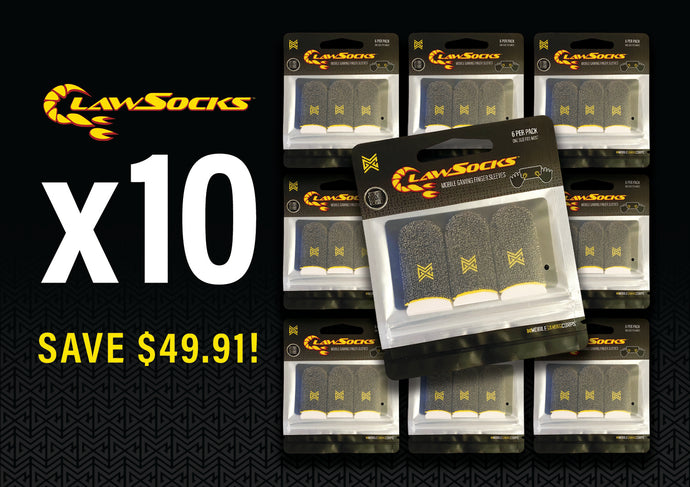 ClawSocks Bundle - 10 Packs (60 sleeves)